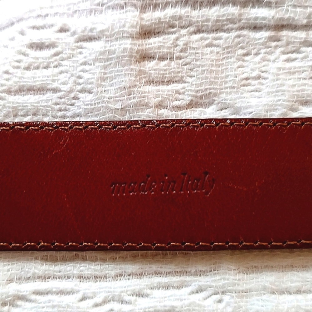VTG Ralph Lauren Genuine Alligator Belt Sterling Silver 1985 Brown 26 - Picture 11 of 16